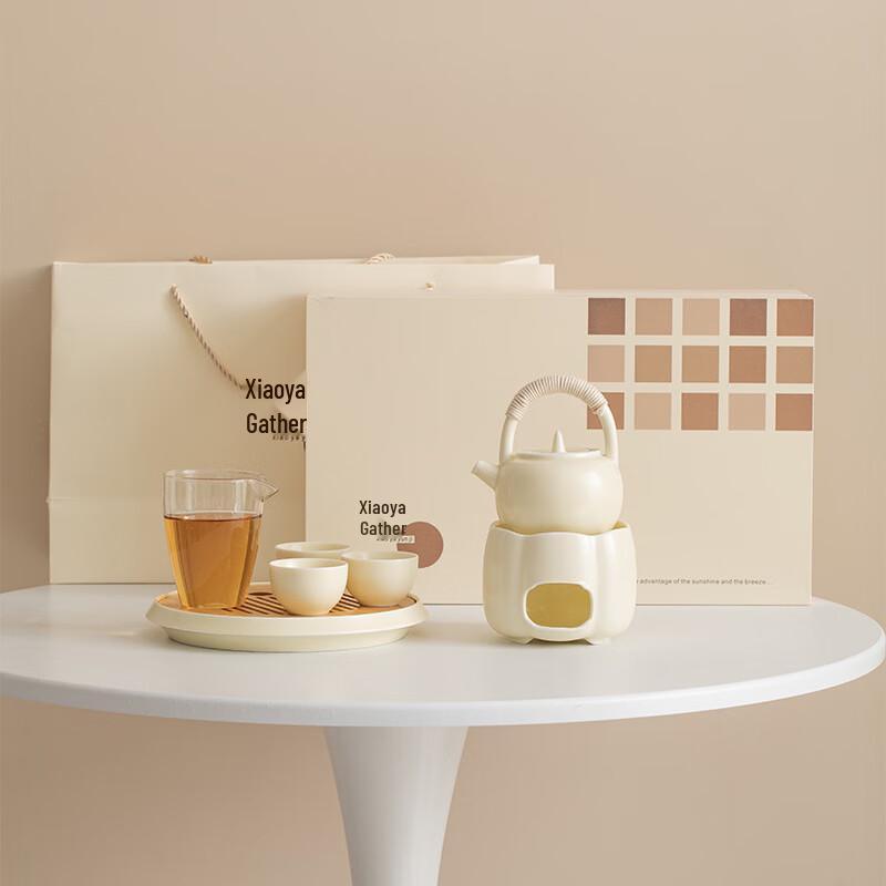 Shangqi Chinese Tea Set with Warmer