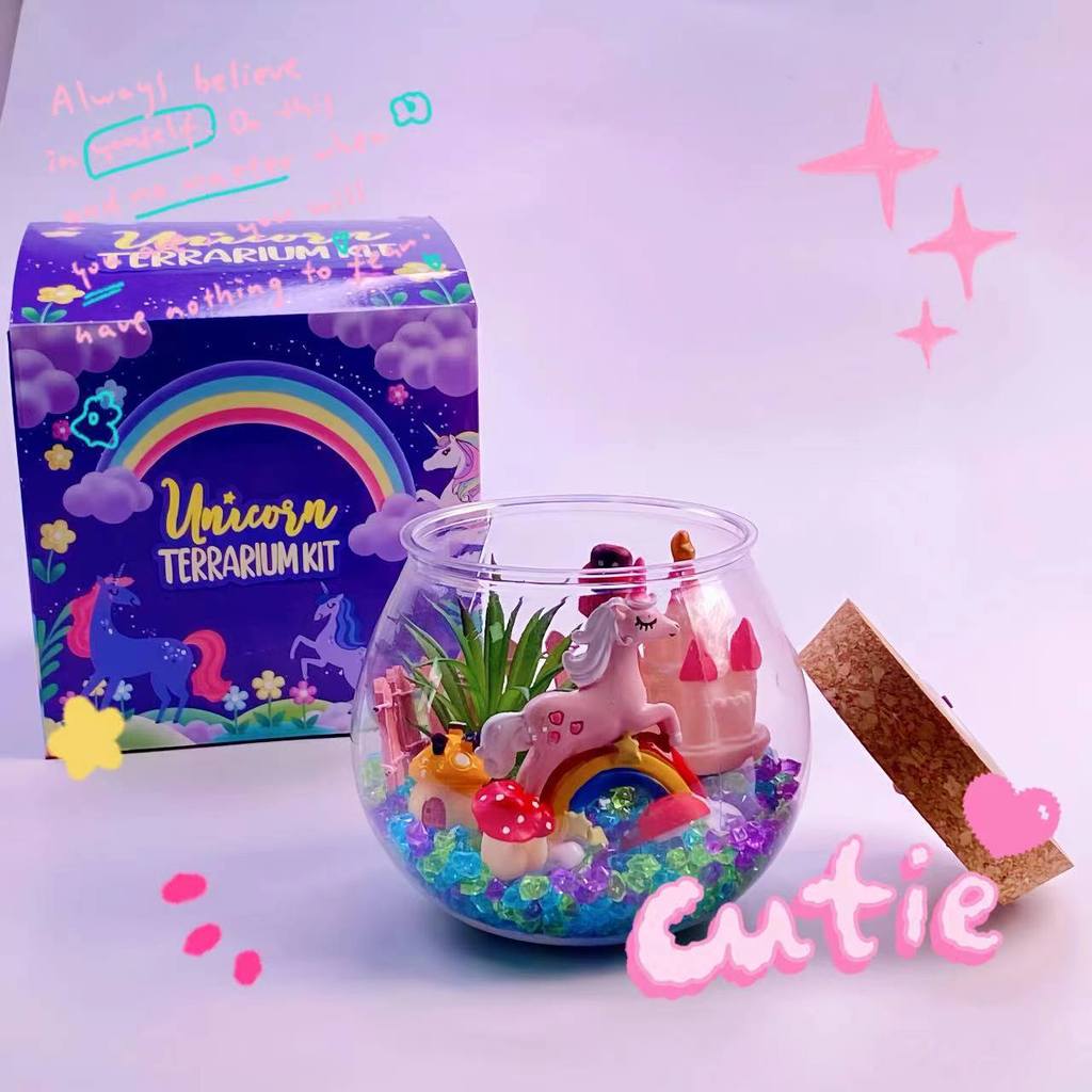 Unicorn Diy Light Container With Led Nightlight For Kid Room Decor And Educational Fun
