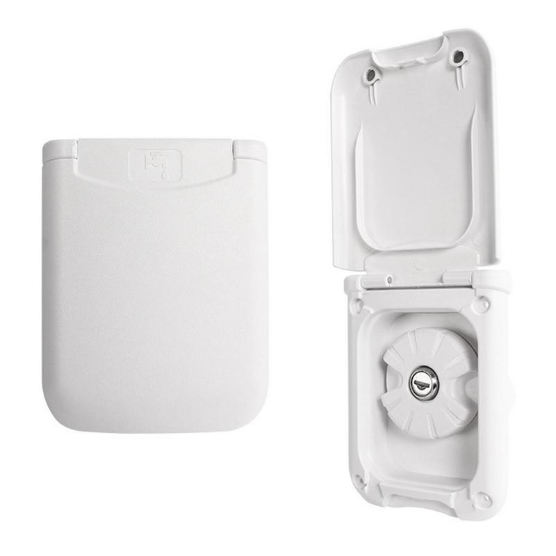Camper Gravity Water Inlet With Magnetic Cover RV Fresh Water Fill Hatch Inlet Filter Lockable RV Water Inlet Cover Trailer Tank