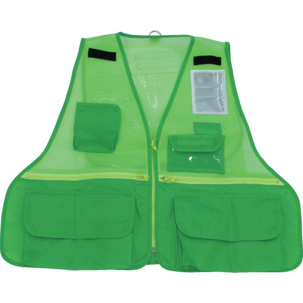 

TRUSCO Reflective Fluorescent Multi-Function Vest, Green, THTB-FG