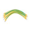 10Pcscopper Bridge Jumper Yellow Green Double Color Grounding Wire Solar Povoltaic Grounding Wire