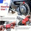 Motorcycle Chain Alignment Tool - Heavy Duty Chain Straightener for Dirt Bike/ATV, Adjuster & Repair Kit with Guide