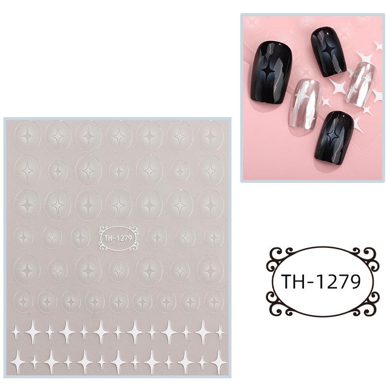 New Year Nail Art Stickers Bronzing Year of the Dragon Chinese Style Mahjong Cartoon Nail Stickers Decoration