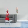 Flame Lady Resin Sculpture Modern Abstract Fire And Mary Figurine Decorative Desk Ornament for