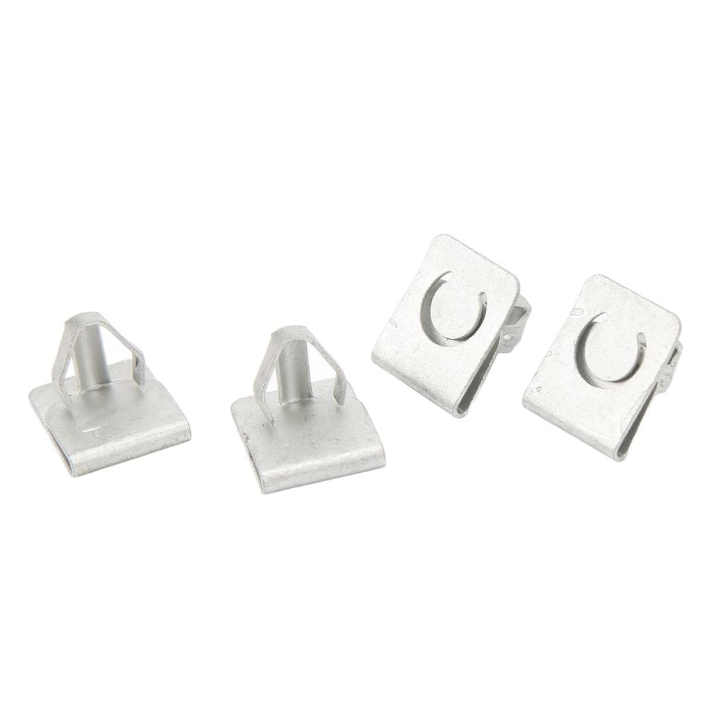 Oil Filter Access Panel Clips, 4PCS Aluminum Alloy High Strength Replacement W715288S439 Easy Car Maintenance Durable Universal Fit