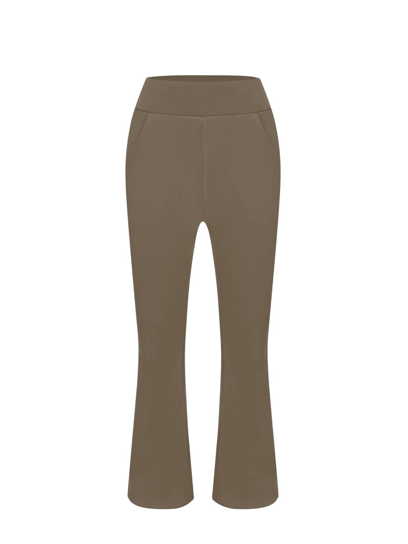 

European Plus Size High-Waisted Flared Trousers – Autumn/Winter Casual Slimming Pants 2XL