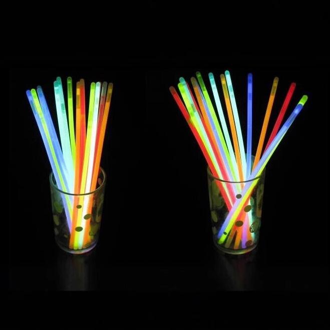 Flashing Glow Sticks with Connectors - Light Sticks for Street Stalls & Fluorescent Bracelets