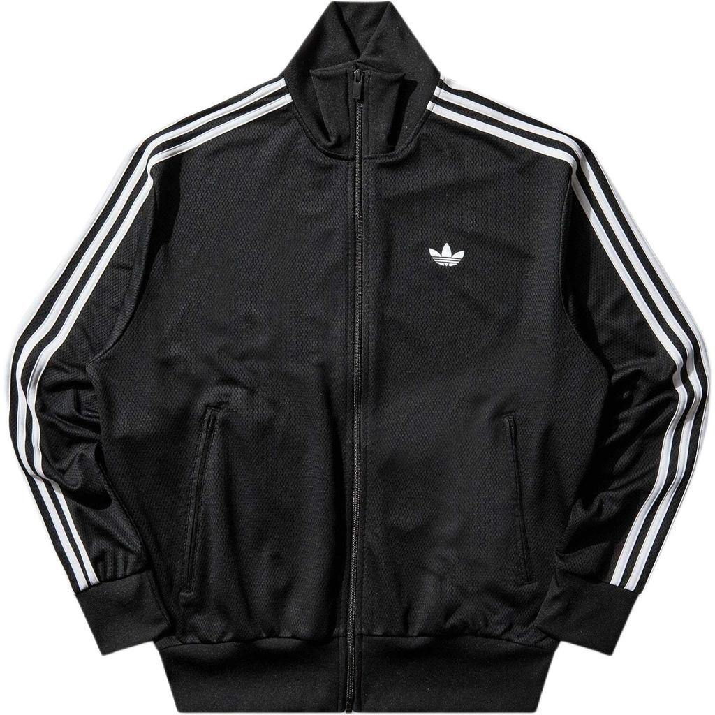 adidas Oryginalna kurtka męska Firebird z haftowanym logo, zapinana na zamek, z wysokim kołnierzem, z długim rękawem KE0782