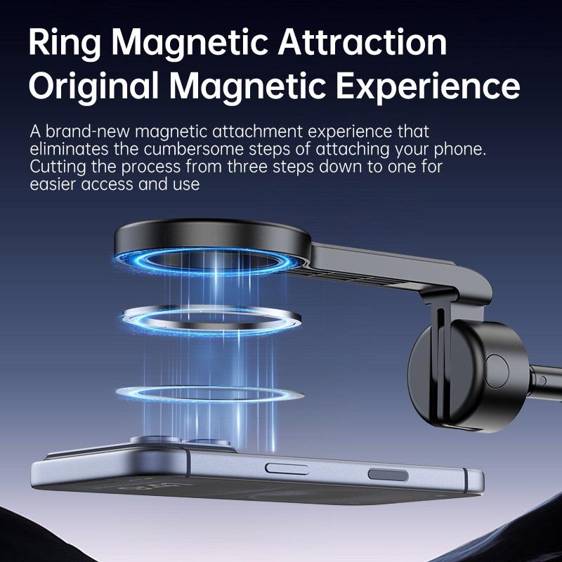 Magnetic Phone Tripod Wireless Phone Grip Selfie Stick Desktop Tripod