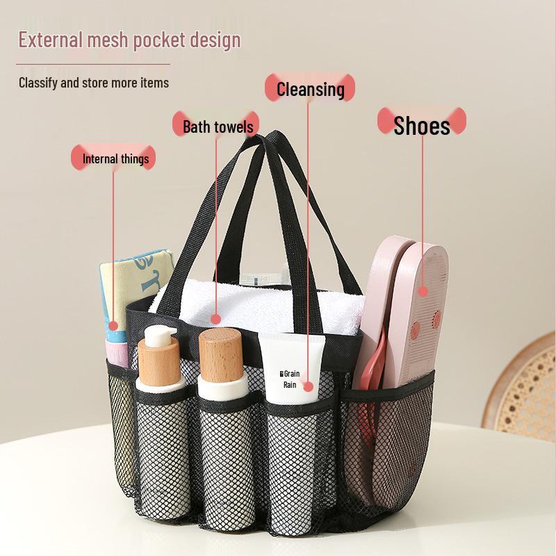 Large Mesh Beach Bag with High Capacity for Toys and Swimwear – Multifunctional Travel Handbag