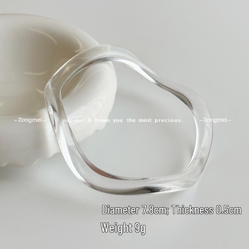 

Корейский минималистичный акриловый браслет с винтажным мраморным узором для женщин