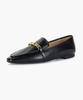 Recur Ecur Anello Chain Loafers Black 1008