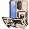 For Samsung Galaxy S25 FE Case PC + TPU Phone Cover with Lens Protection Kickstand