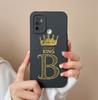 For OPPO F19 Pro+ F19S F9 F11 F15 F17 F5 F7 Case Cover Luxury Fashion Phone Bags Protective Matte Liquid Soft Silicone Crown Letters For OPPO Bumper