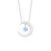 Dream Fall Star Moon Necklace: Light Luxury Galaxy Pendant 2025 - New Women's Fashion, Simple Dream Chasing Galaxy Design.