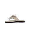 Kumkang Women Leather Flower Flip Flops Clasac6402wwonf8