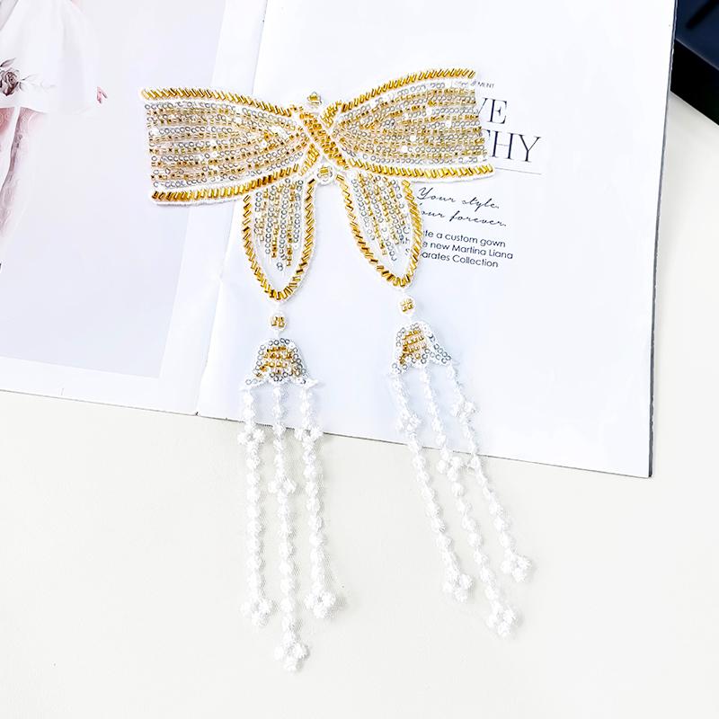 1 buc Costum de Performanță Sector Rochie de Mireasă Multistrat Accesorii Decal Fluture Decor Haine Culoare Strălucitoare