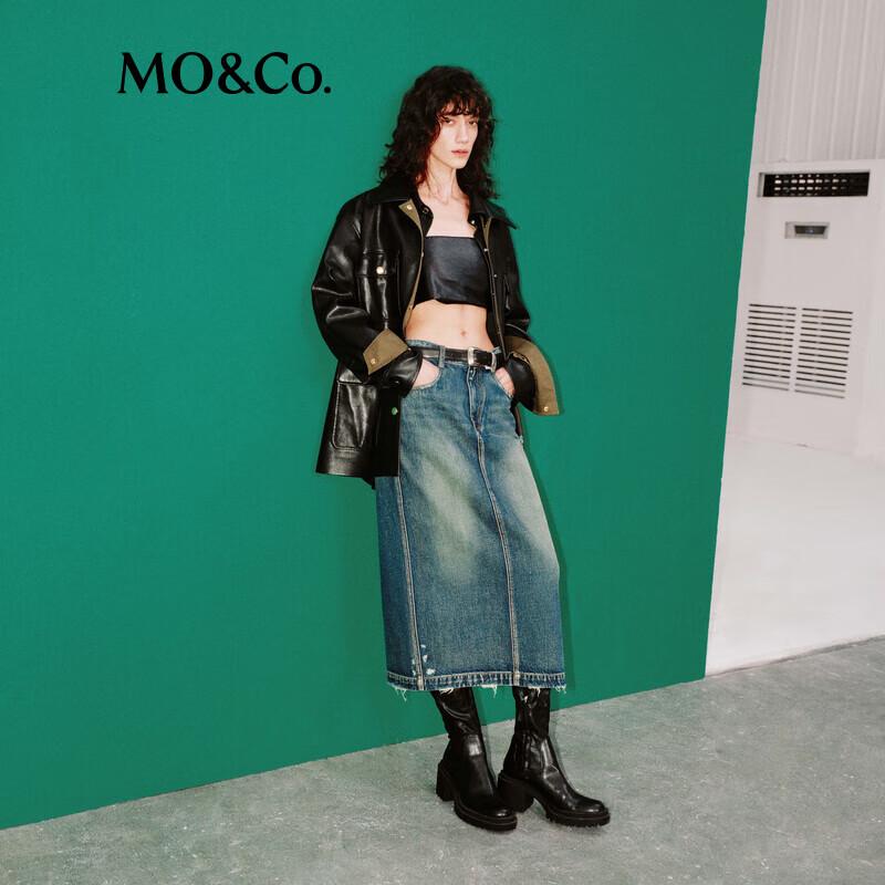 

MO&Co. Куртка утилитарная из искусственной кожи S