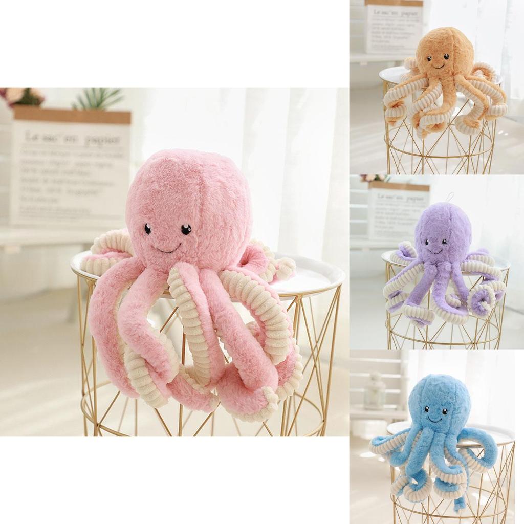 Lovable 15.7'' Octopus Plush Toy Pillow Ideal For Kids' Bedding And Decor