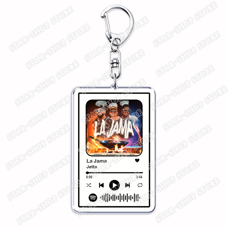

Trending Singer Keychains for Women Accessories Bag Parte Choke VITAMINA Juguemos Music Album Code Keying Jewelry Fans Gift