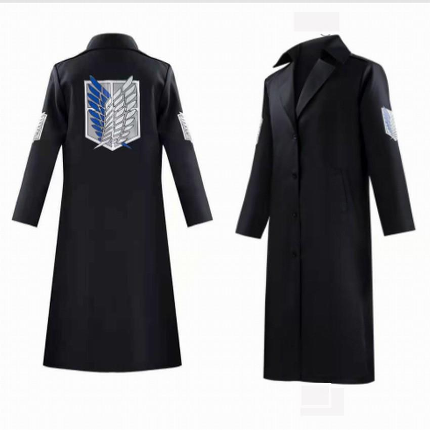 

Attack on Titan Eren & Levi Cosplay Windbreaker Costume for Halloween XXL чёрный
