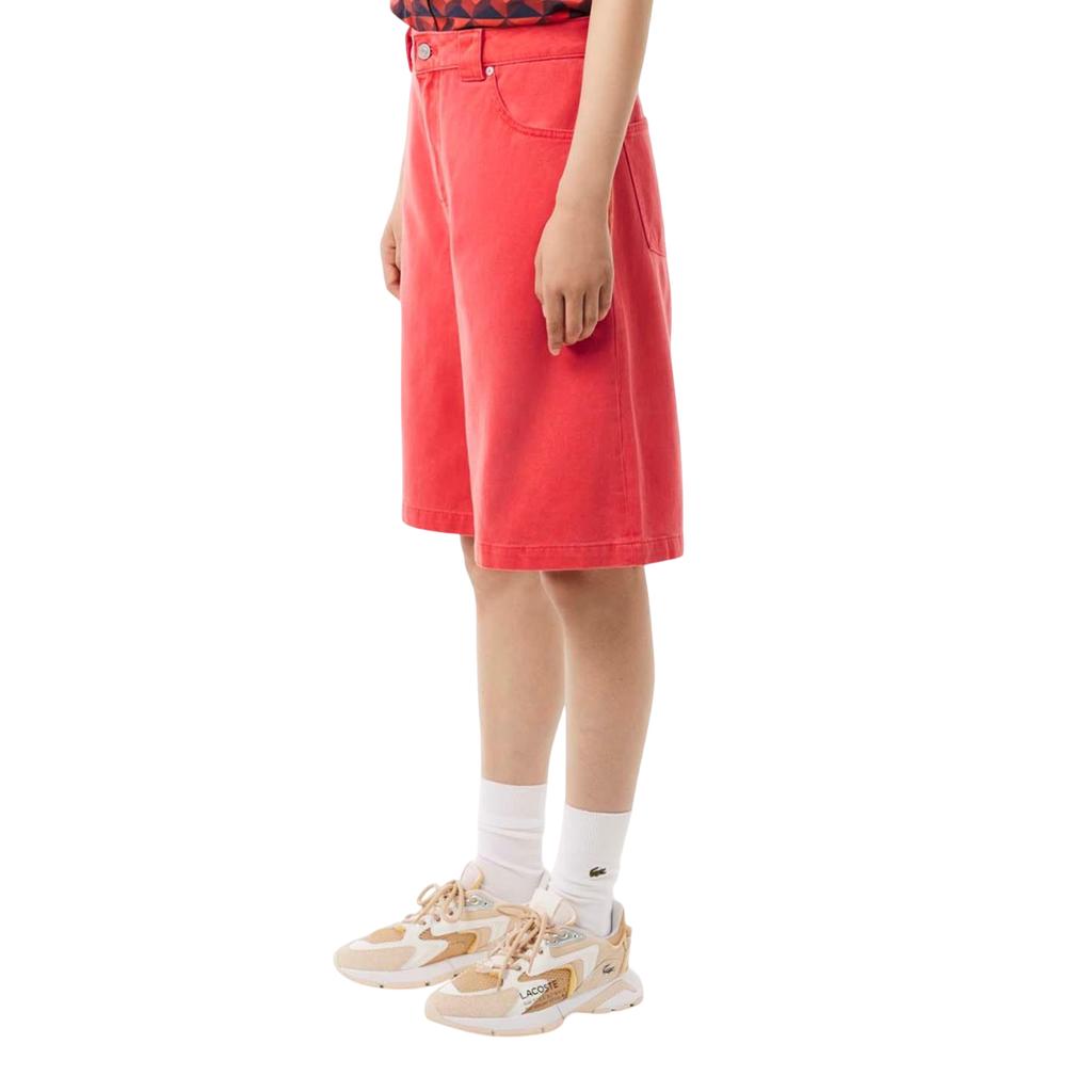 Lacoste Womens/Ladies Bermuda Natural Dyed Long Shorts