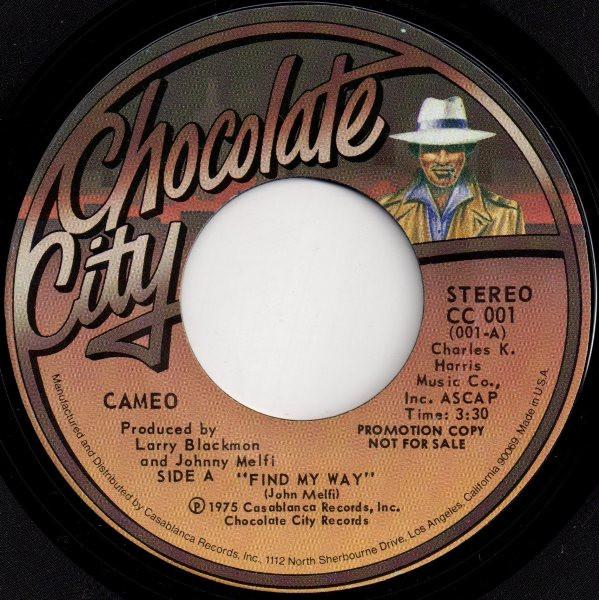 

7inch Record CAMEO - Find My Way CC001PROMO Chocolate City 1975 US Soul/Funk Used