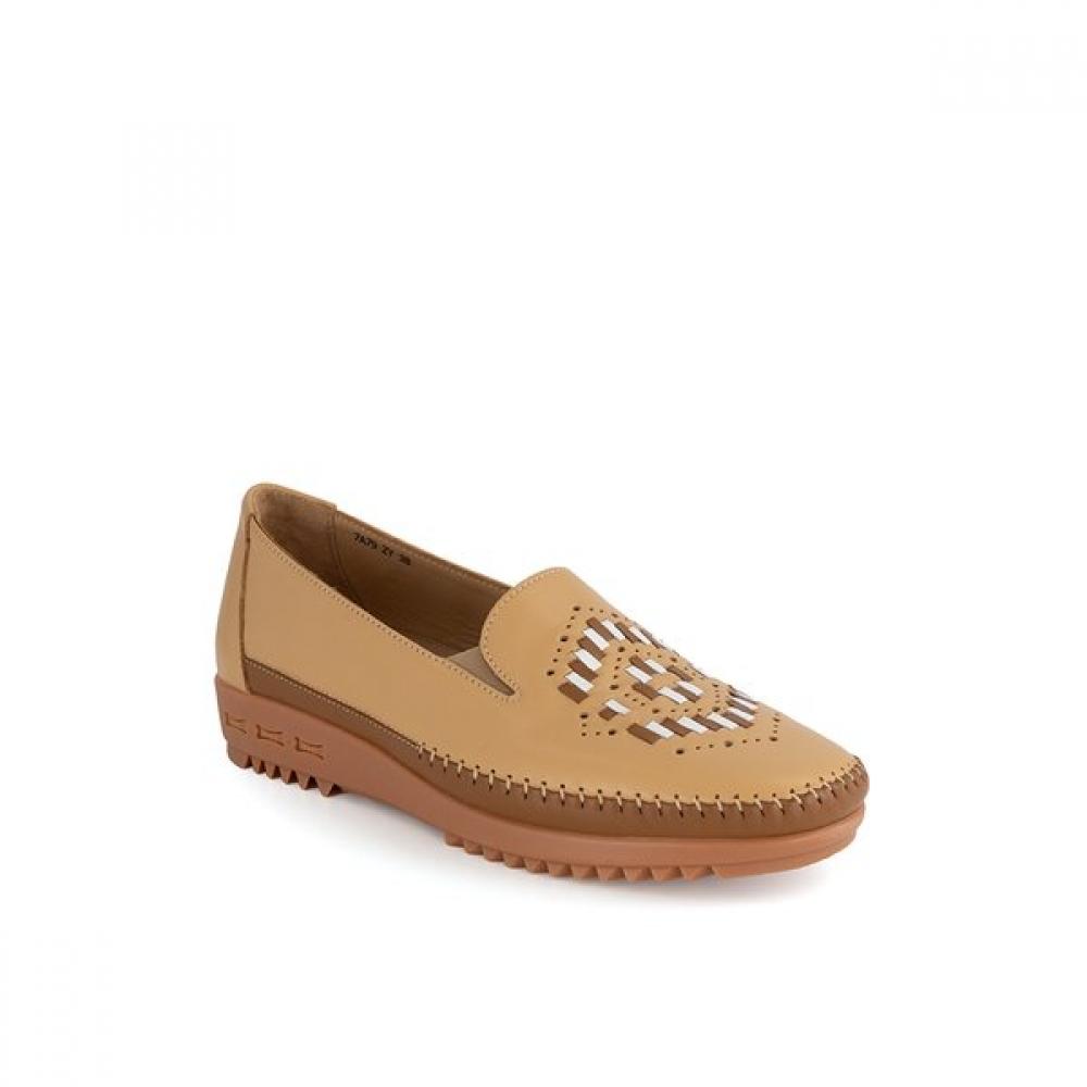 Vainer Women Comfort Loafer Beige 7a79 255