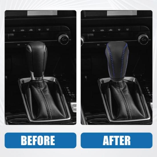 Gear Shift Head Knob Cover Fit for Toyota RAV4 2013 2014 2015 2016 Black Blue