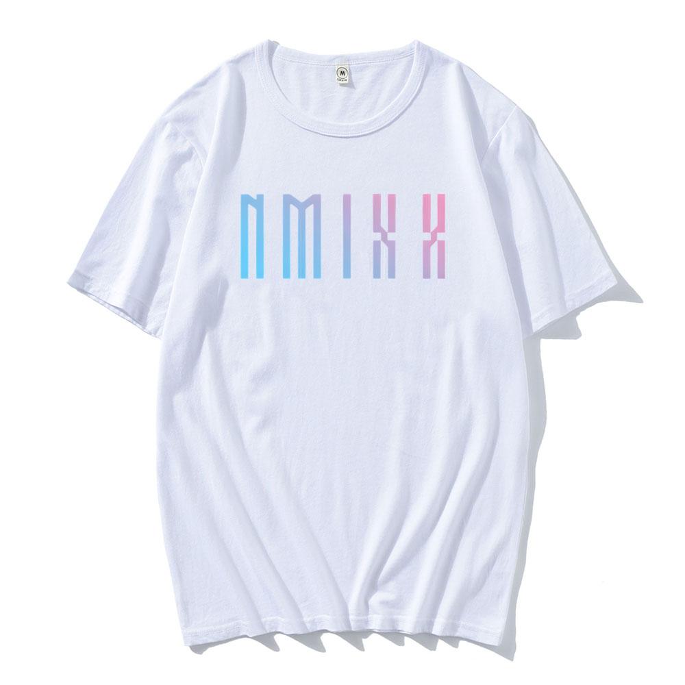 Fe3O4 FORWARD EP New Tshirts NMIXX Korean Girls Band T-shirt Cotton Comfortable Short Sleeve Male T Shirt Men Top