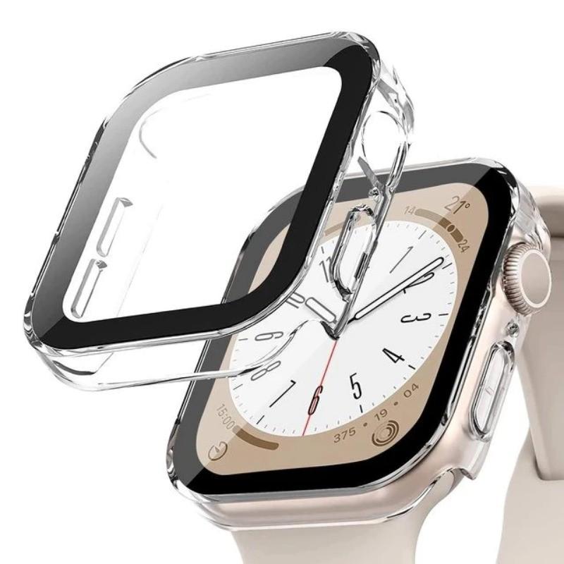 Waterproof Case for Apple Watch 7 8 9 45mm 41mm Screen Protector Glass+Cover iWatch 11 10 42mm 46mm 5 SE 6 44mm 40mm Accessories