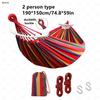 Camping Hammock Thickened Durable Fabric Canvas Single Hammocks Travel Swing Chair Hanging Bed Double Outdoor Hammock with Bag