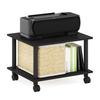 Furinno Two-Tier Econ Series Rolling PC/Printer Stand, Espresso/Black (Officially Imported from Japan) 22128EXBK