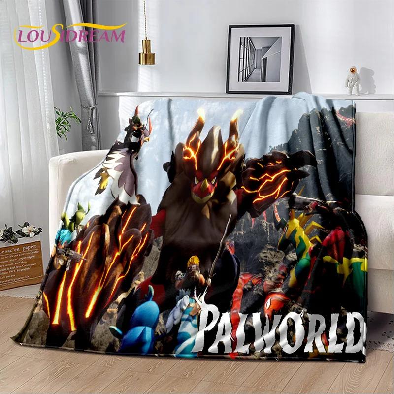 

3D Cartoon Palworld Game Games Blanket,Soft Throw Blanket for Home Bedroom Bed Sofa Picnic Travel Office Rest Cover Blanket Kids 75x90cm