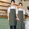 Wear-resistant Canvas Apron Waterproof Florist Apron Multi-functional Cafe Apron  Studio