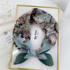 Versatile Cotton Linen Silk Scarf: Spring & Autumn Unisex Small Square Neck & Head Accessory