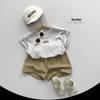 Children's Retro Korean Cotton T-shirt - Summer Short-Sleeved for Ages 3-5 Boys and Girls