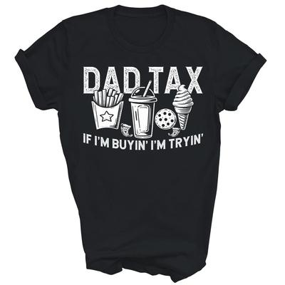 Vatertagssteuer Wenn ich kaufe, versuche ich es Vatertagswitz Unisex-Shirt Geschenk