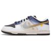 Dunk Abrasion Resistant Low Top Skateboard Shoes Unisex White Blue IB4620-141(Teamfour-)