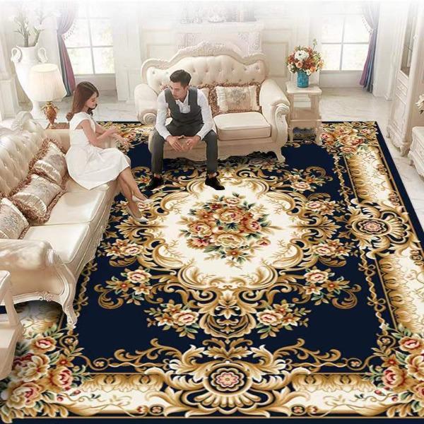 European Style Living Room Carpet Sofa Coffee Table Carpet Large-area Bedroom Bedside Carpet