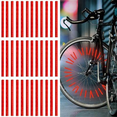 FACETHALO Bicycle Reflector, Reflective Version, Set of 36, Increases Night