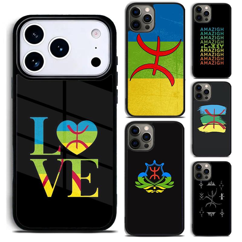 Amazigh Berber Flag Phone Case For iPhone 17 16 15 14 13 12 11 Pro Max Plus 17Air Soft Silicone Cover