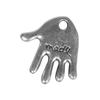 Metal Ornament: Hand Made, 1.1cm, 1mm Hole Antique Silver