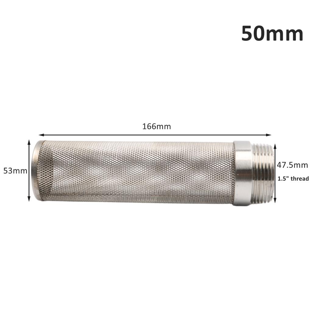 20~63mm Whole Body 304 Stainless Steel Filter Garden Irrigation Water Pipe Aquarium Water Tank Filter Water Pump Filter Fittings