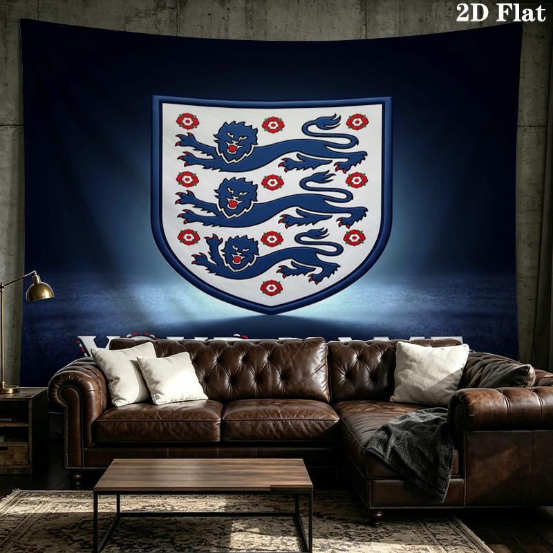 Custom Name England national team Printed Tapestry – Wall Hanging for Bedrooms, Dorms, and Home Decor