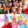 50 Pack Glow Sticks Glasses Bulk Party Pack,LED Glasses,Light Up Glasses,Glow In The Dark Party Supplies, Neon Glasses, Party Sunglasses Carnival