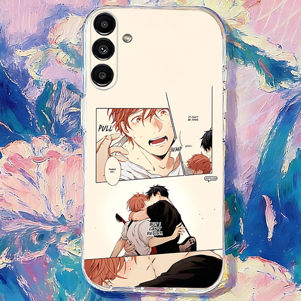 G-Given Yaoi Anime Clear Phone case suitable for  Samsung S30,S25,S24,S23,S21,S22,S20,S10,5G,FE,lite,PIus,Ultra Transparent