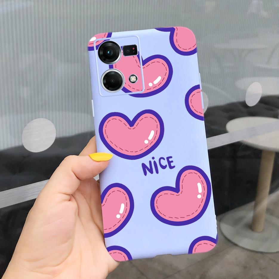 Für Oppo Reno7 4G Hülle CPH2363 Oppo F21 Pro 2022 Schöne Kunst Bemalte Abdeckung Weiche TPU Handyhülle Für Oppo Reno 7 F21 Pro Rückseite