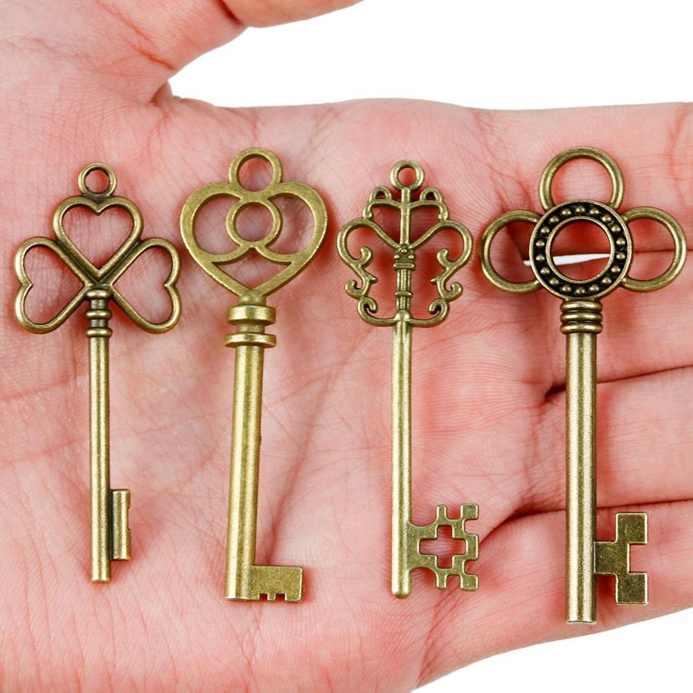 Keys For Bracelet For Necklace Metal Alloy Vintage