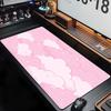Large Size Pink Mousepad Pastel Clouds Desk Mat Kawaii Cartoon Mouse Pad Rubber Table Mat Extended Gaming Lock Edge Keyboard Mat